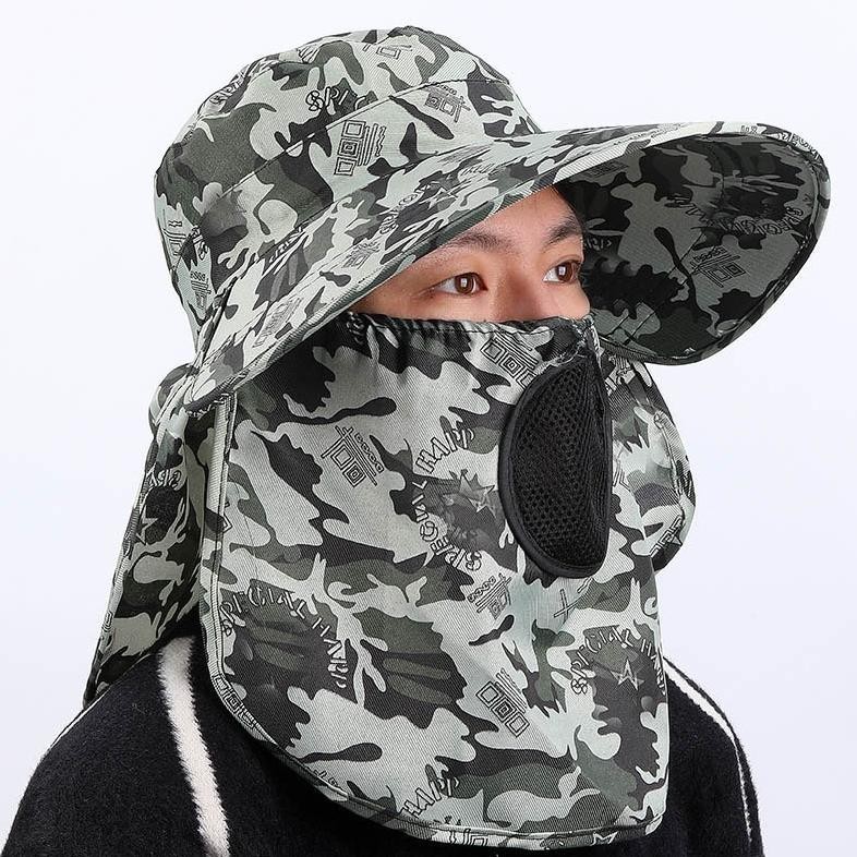 Foldable Visor Mountain Hat Anti UV Sun Wide Cap Beach Cap Outdoor Round Rimba Fishing Cap