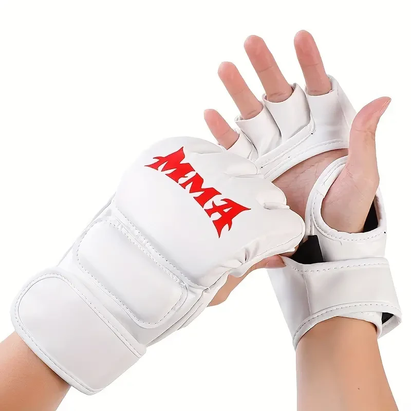 2pcs Half-Finger Sanda Training Boxing Gloves