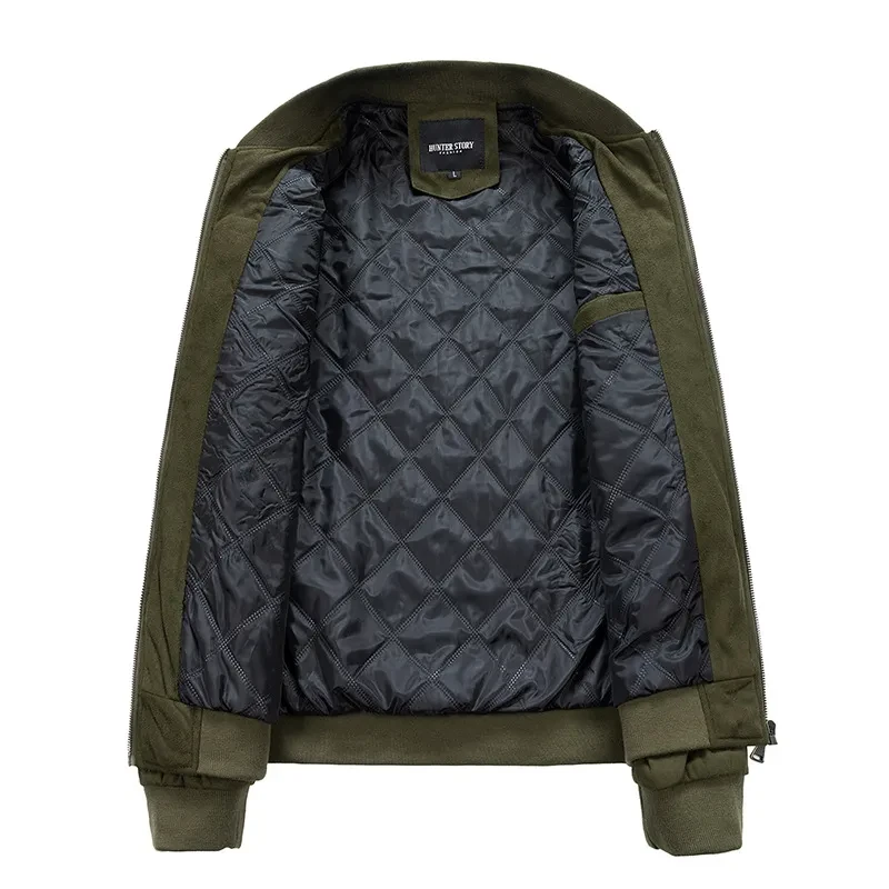 Men's Suede Stand Collar Jacket