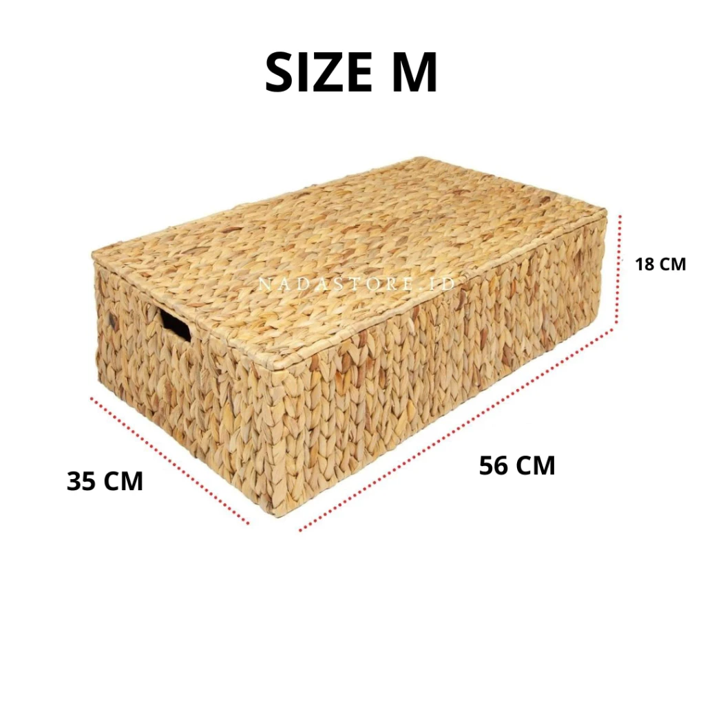 Multifunction Storage Box with Water Hyacinth Cover