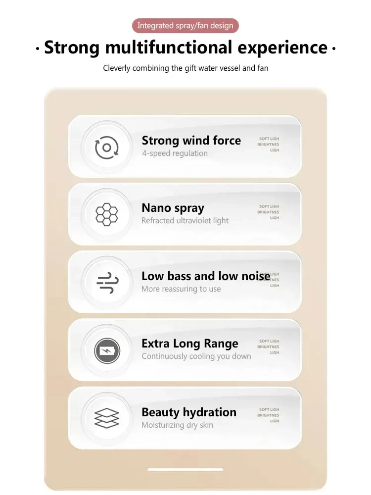 Portable Handheld Spray Fan