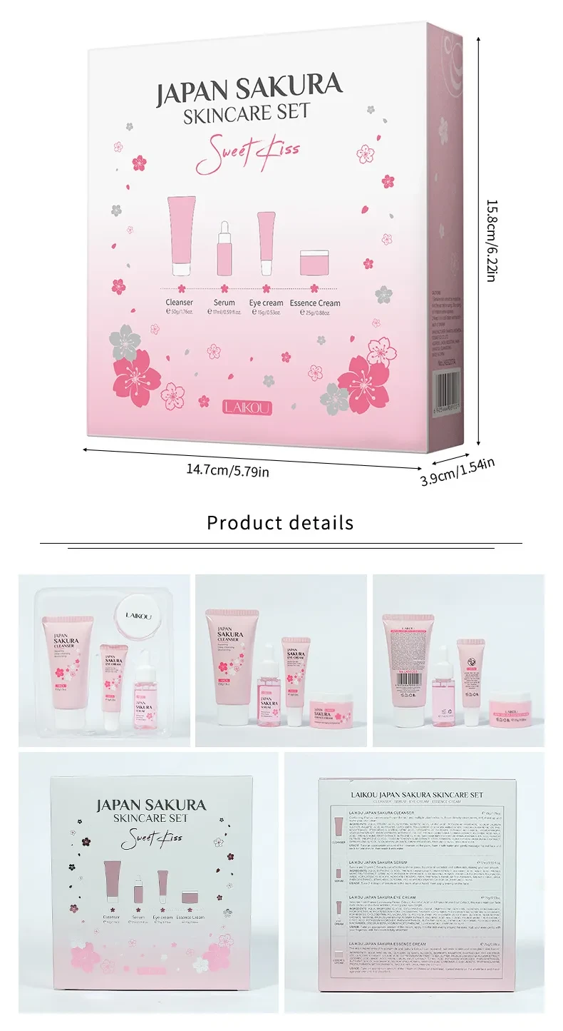 Skin Care Set 4-piece Set Cleansing Eye Cream Face Cream