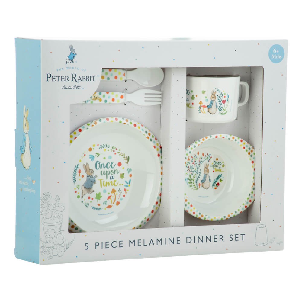Peter Rabbit 5 Piece Melamine Dinner Set