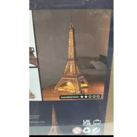 Building Toys Rokr ROBOTIME Roklife Eiffel Tower Puzzle 3D Wooden Kids Toys