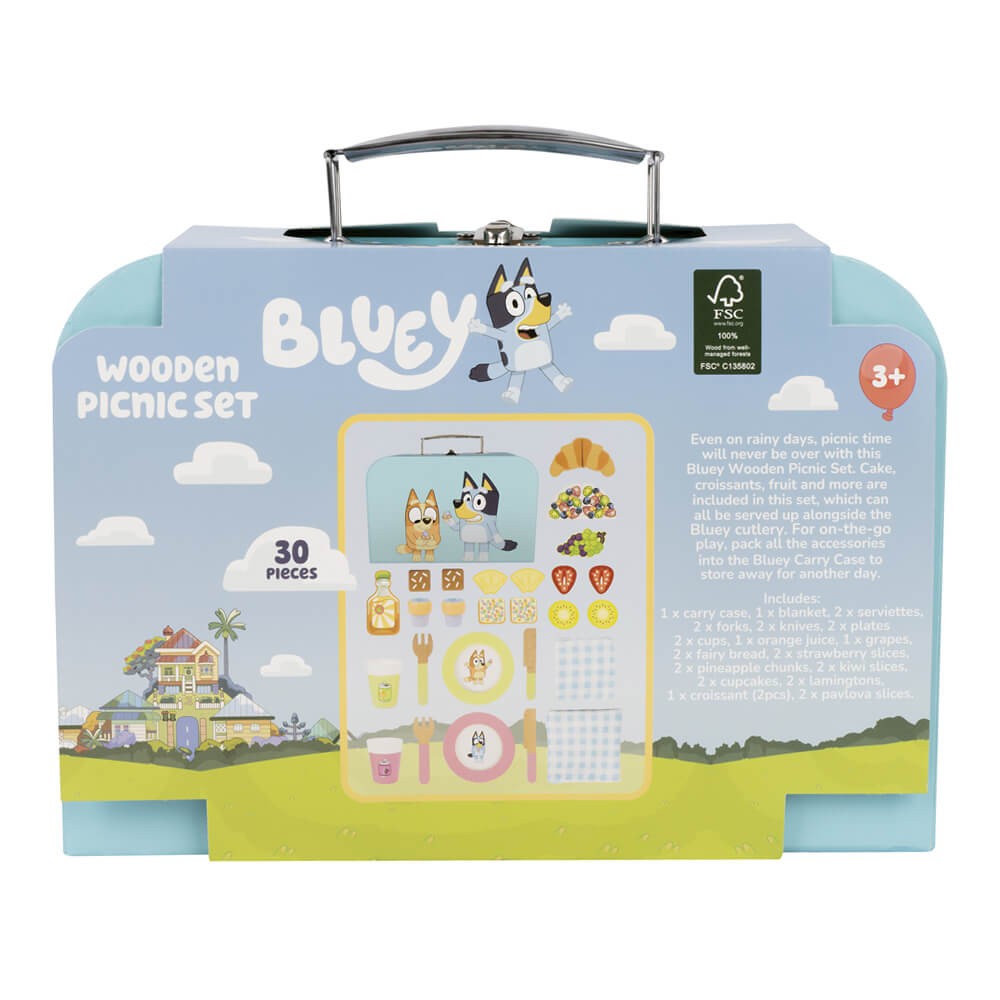 Bluey Wooden Picnic Set