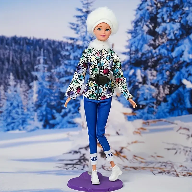 47pcs Doll Clothes And Accessories For 29.21 cm Doll, With 3 Complete Outfit Set, 8 Jewelry Accessories, 10 Bags, 10 Shoes, 10 Hanger, Random Style, Doll Not Included Halloween Christmas Gifts