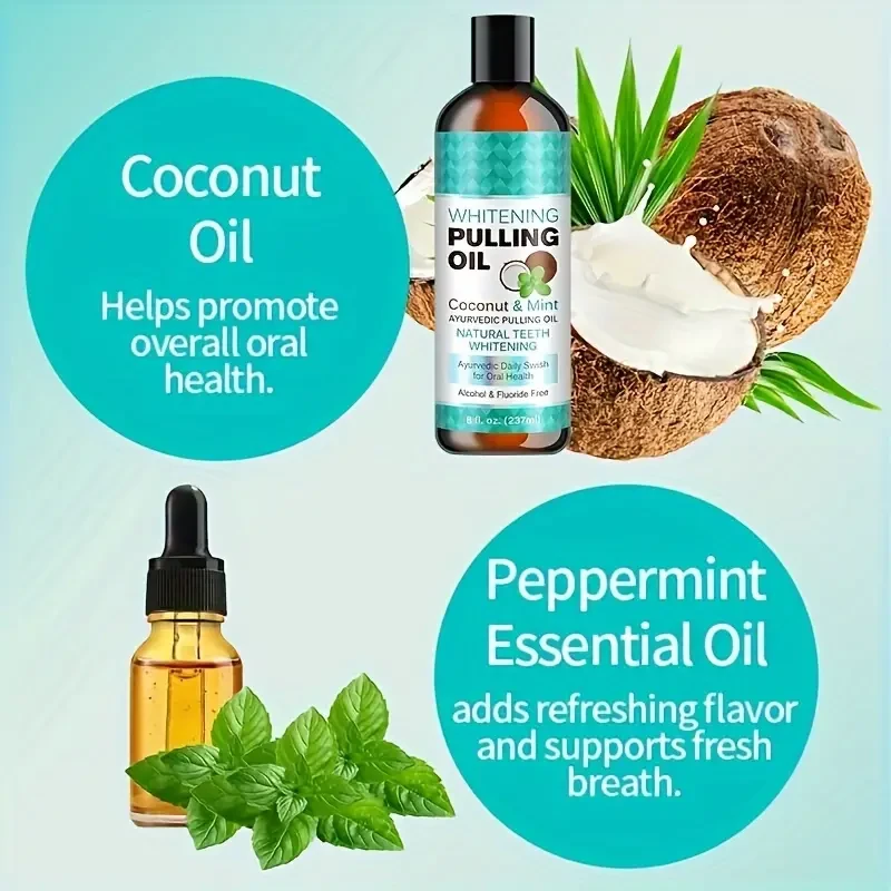 Natural Whitening Mouthwash - Coconut Oil