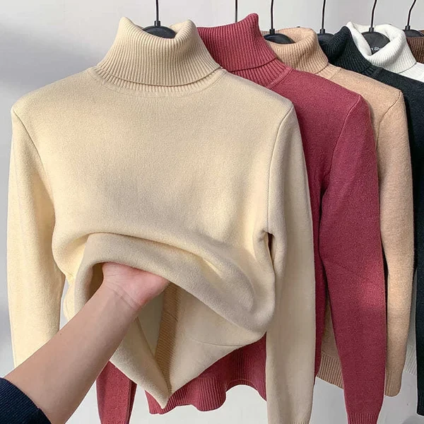 High-necked knitted sweater Super Comfortable