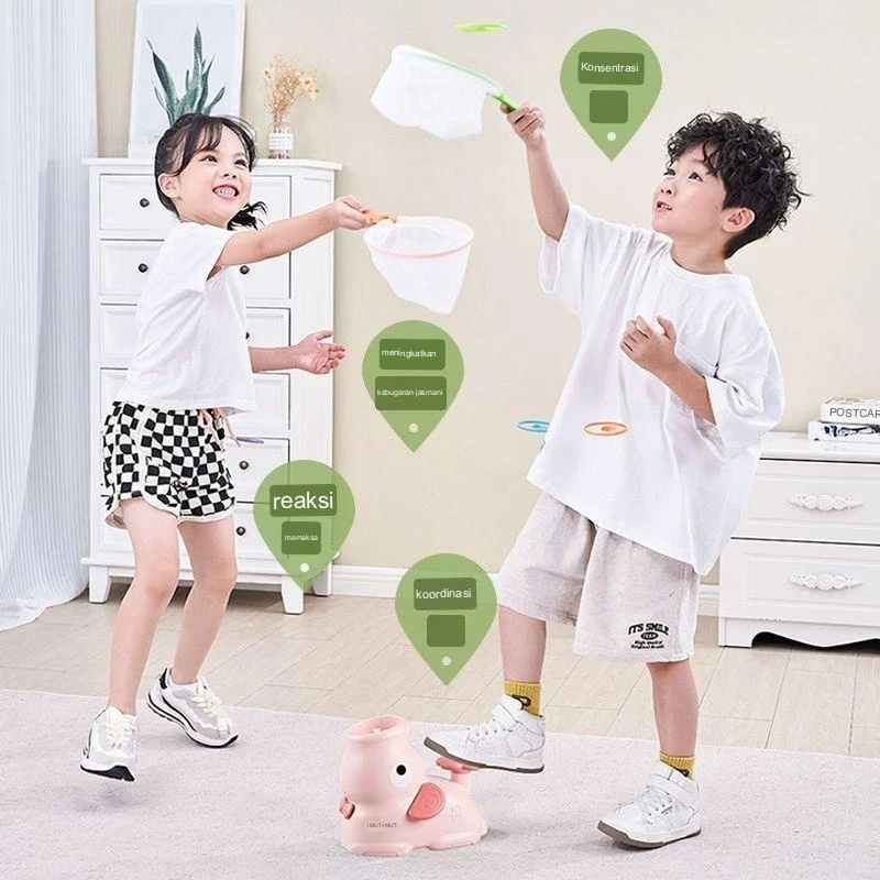 New Elephant Wangwang Flying Saucer/Children's Outdoor Toys/Bamboo Dragonfly Feet Step On Boys and Girls Frisbee