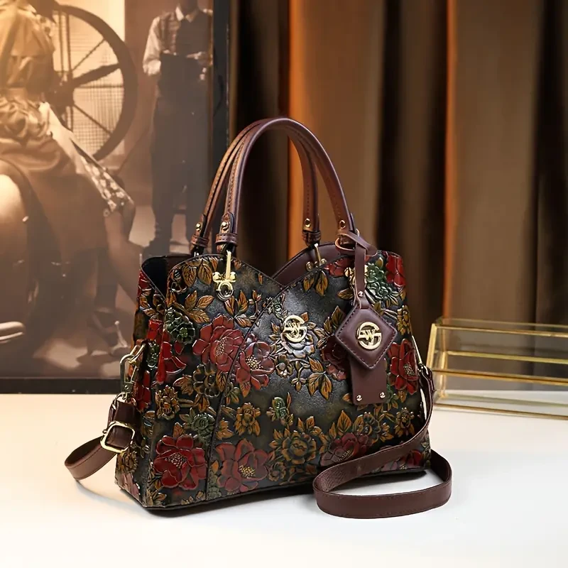 Vintage Flower Pattern Handbag