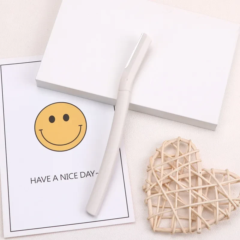 Safety Multi-color Straight Handle Eye-brow Knife