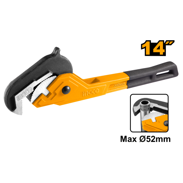 Ratcheting pipe wrench 350mm