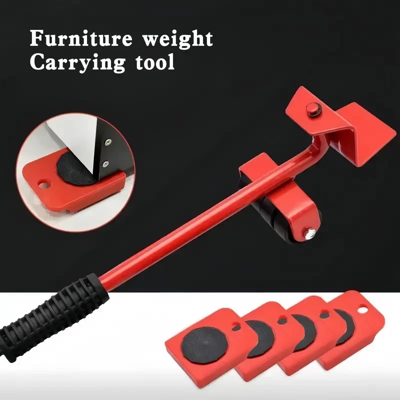 Set of 5 Furniture Lifters with 360 Rotatable Pads - Furniture Slides Kit