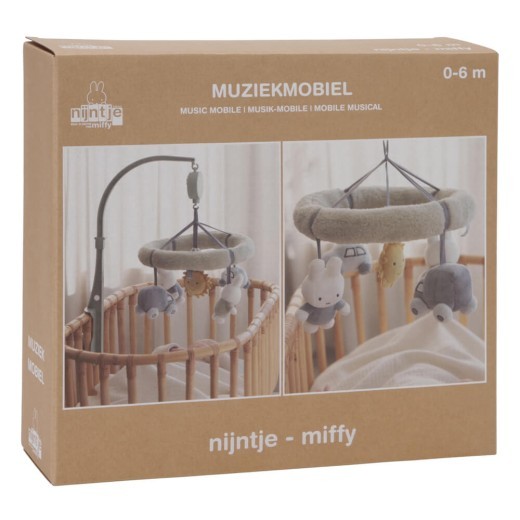 Miffy Fluffy Musical Mobile Blue/Green