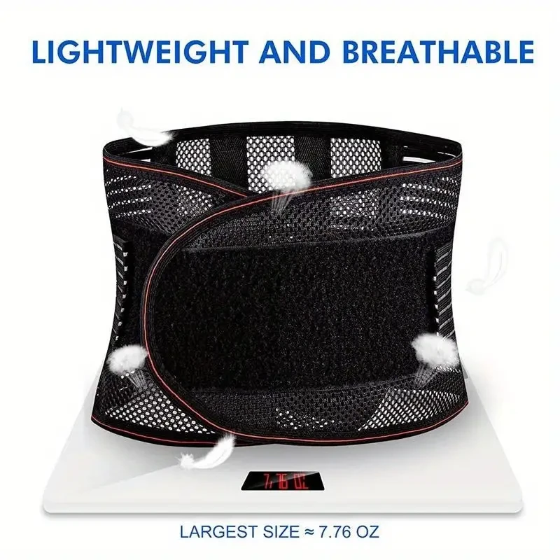 Back Brace for Lower Back Pain Relief and Sciatica - Breathable Lumbar Support Belt