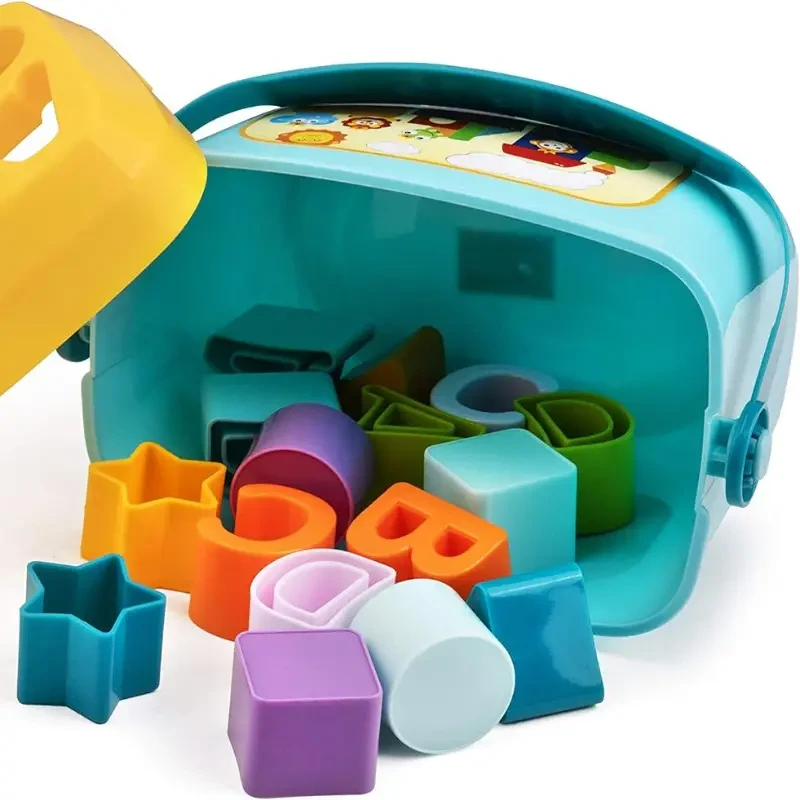Shape Sorter Toy - ABC & Shape Pieces