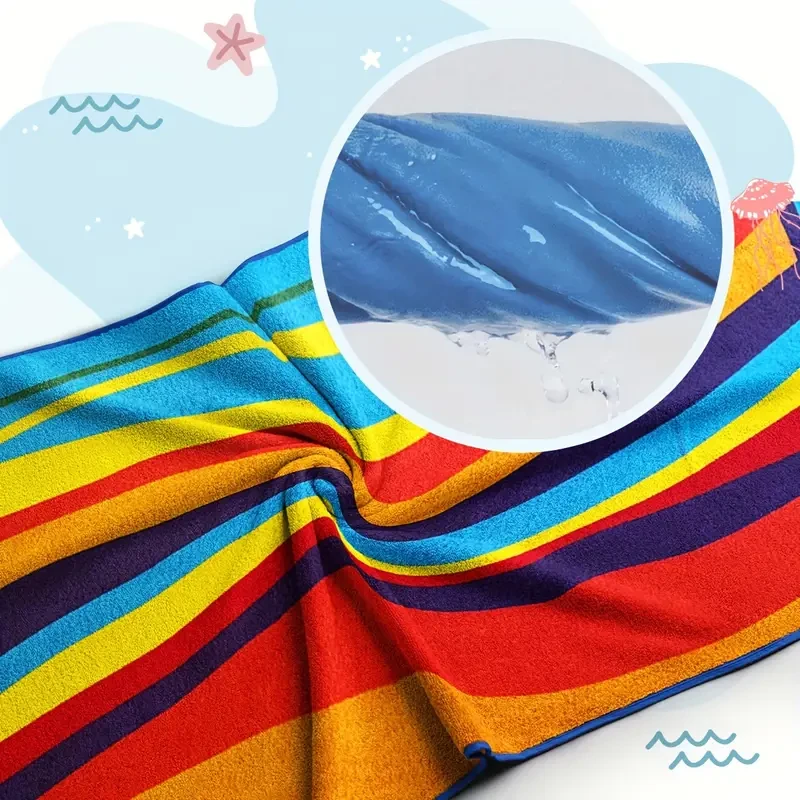 Extra Large Luxurious Striped Beach Towel -