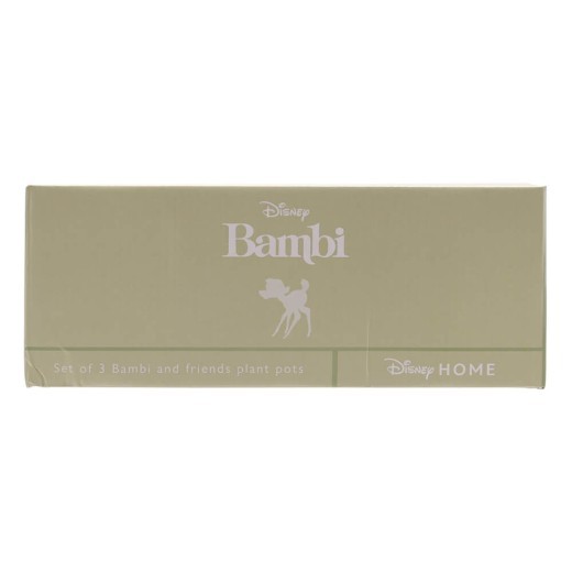 Disney Home : Forest Friends Set Of 3 Character Pots