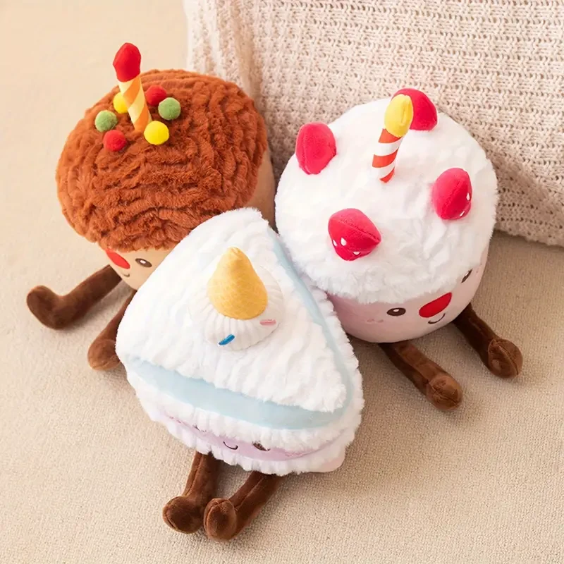 Adorable Birthday Cake Plush Toy