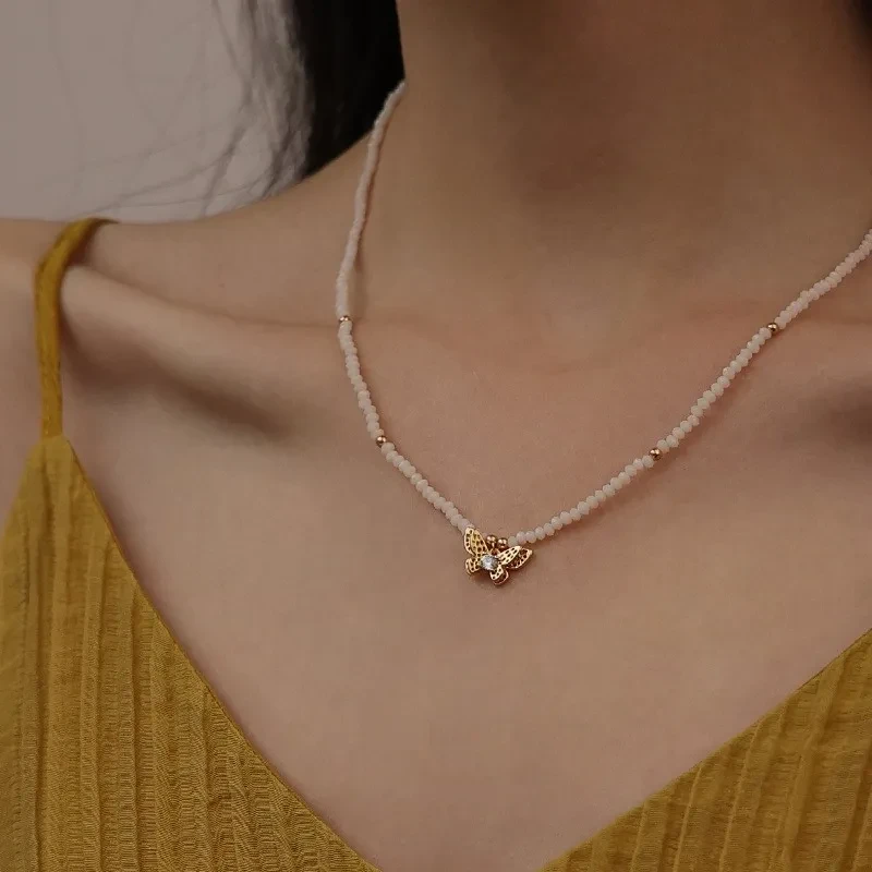 French Fashion Light Luxury Exquisite Zircon Necklace