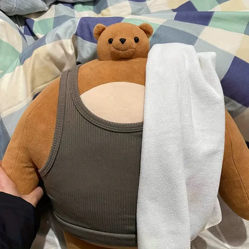 70cm Brown Little-Headed Bear Plush Doll