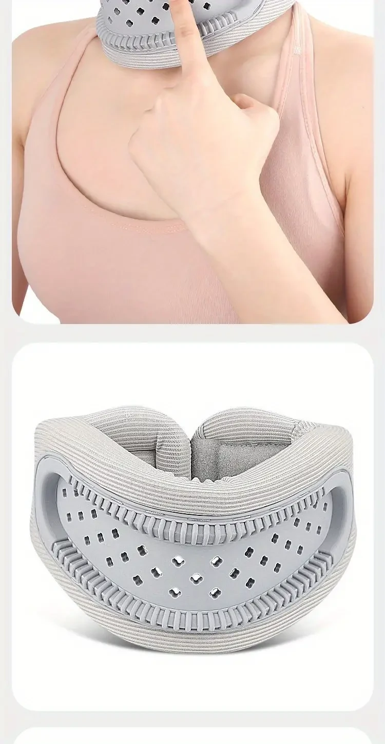 Breathable Silicone Cervical Neck Brace - Ergonomic Hollow Neck Support Pillow