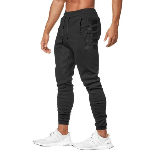 Zip Pocket Elastic Waist Tracksuit Pants