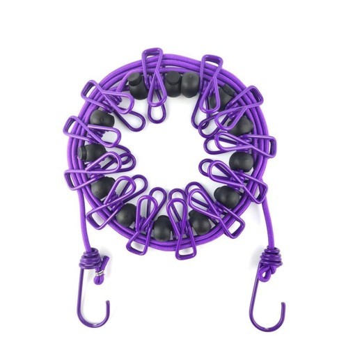 Outdoor Elastic Windproof Belt Positioning Buckle Clothespin Clothesline