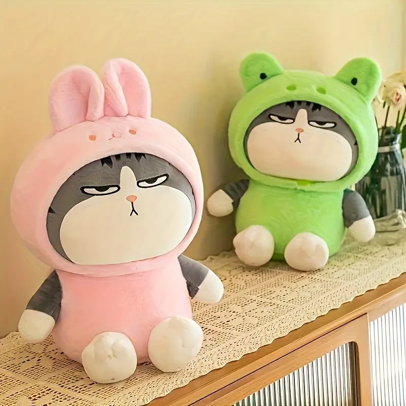 1pc Funny Personality Creative Transformation Cat Doll,