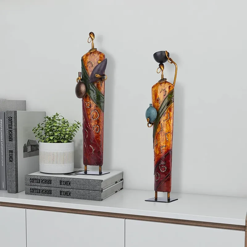 Ethnic Style Ornaments African Characters Home Living Room Decoration