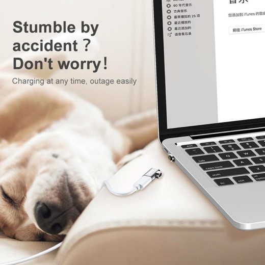 USB Type C Cable To Magnetic Adapter For Macbook Sams