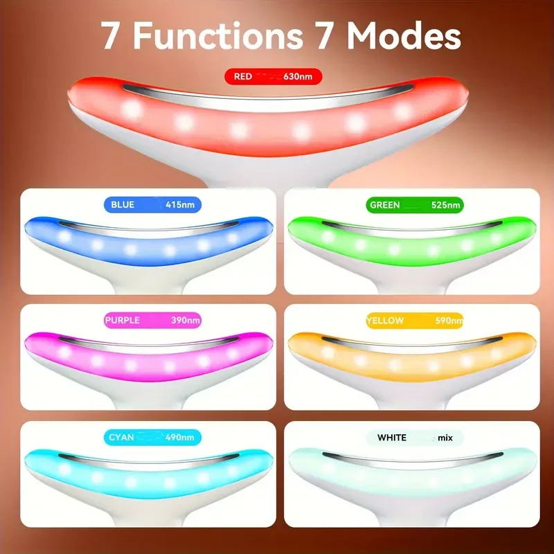 LED Face-Lifting Device - 7 Color Lifting and Firming Facial Massager