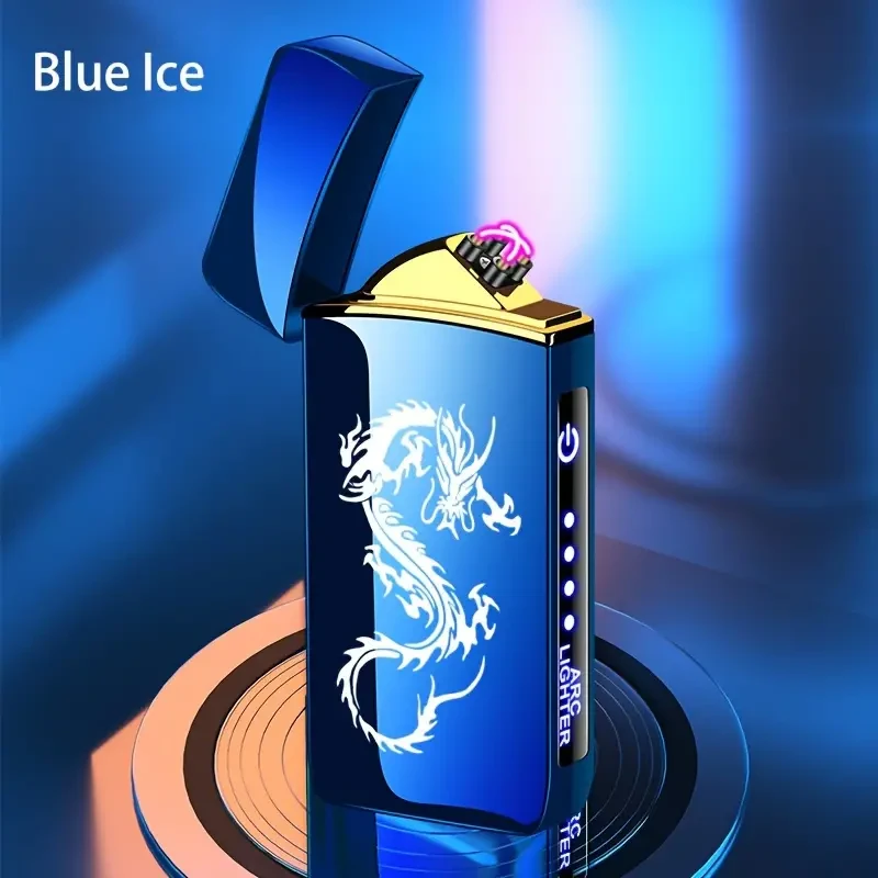 Outdoor Smart Windproof USB Charging Lighter - Rechargeable and Reusable