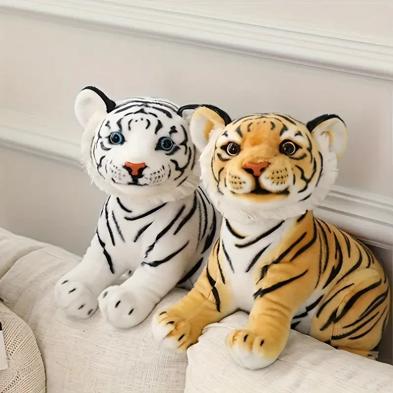 2pcs Soft Plush Tiger Pillow Toys