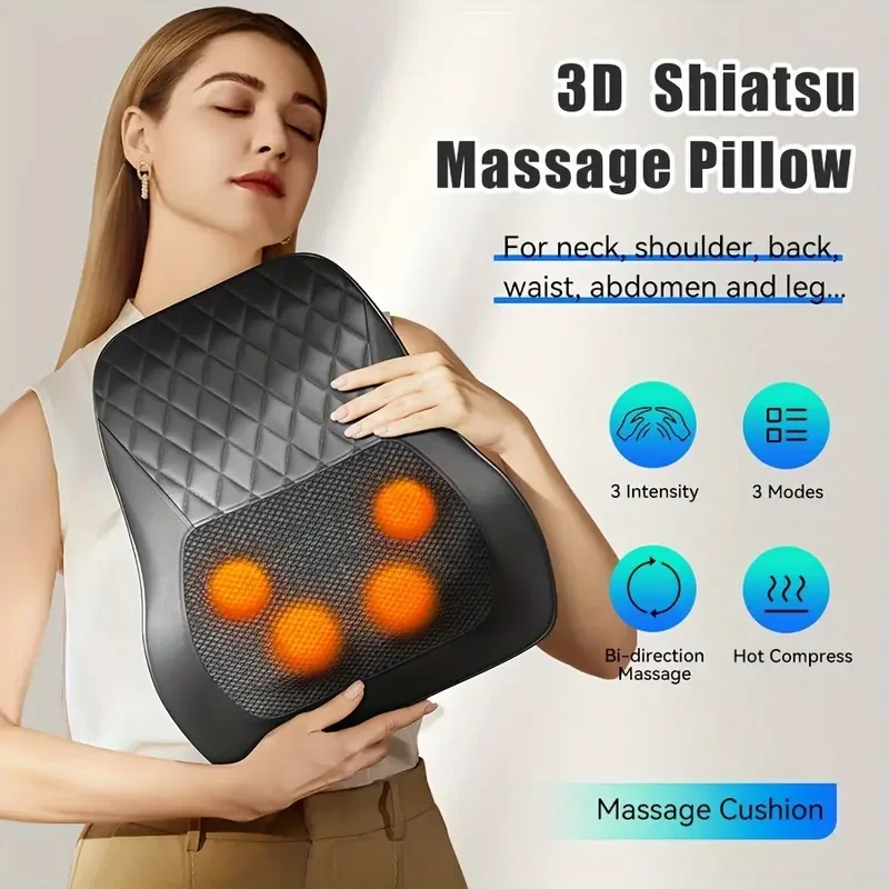 3D Kneading Neck and Back Massager with Heat