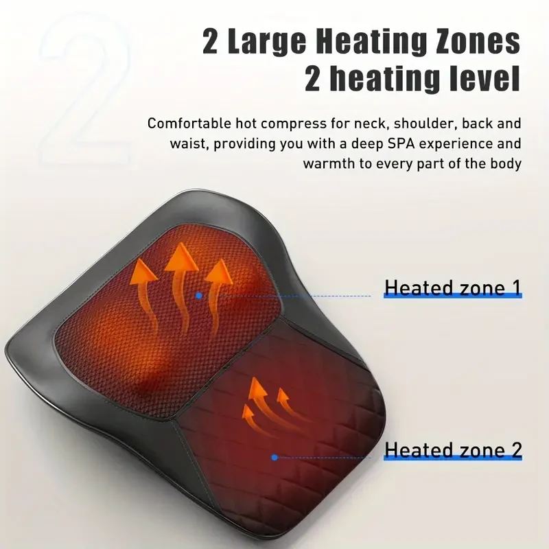 3D Kneading Neck and Back Massager with Heat