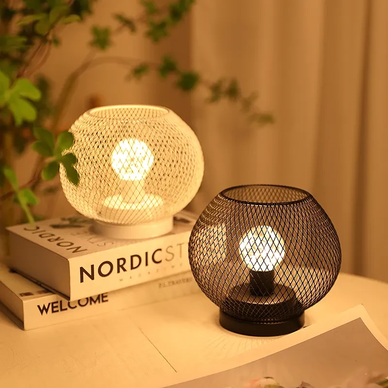 Iron LED Festive Home Bedroom Living Room Decoration Night Light