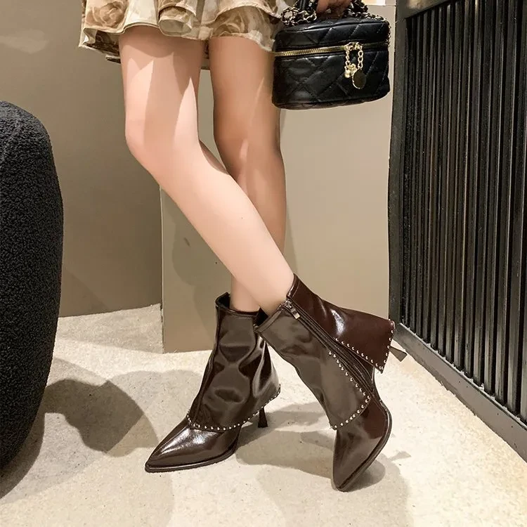 Tassel Leather Boots Fashion Women