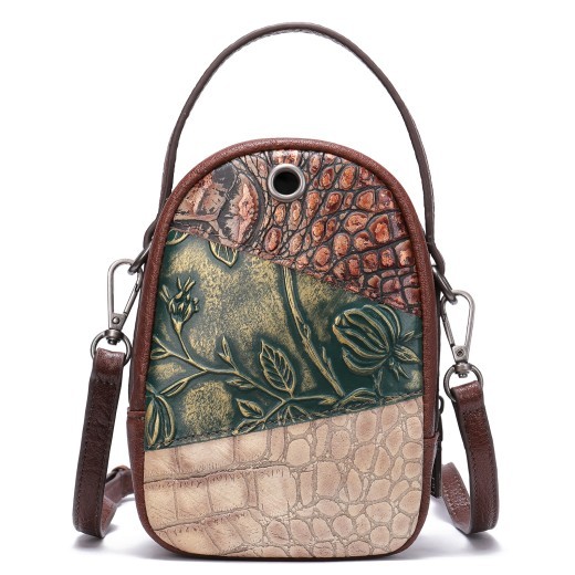 Women's Handbag Leather Stitching Bag