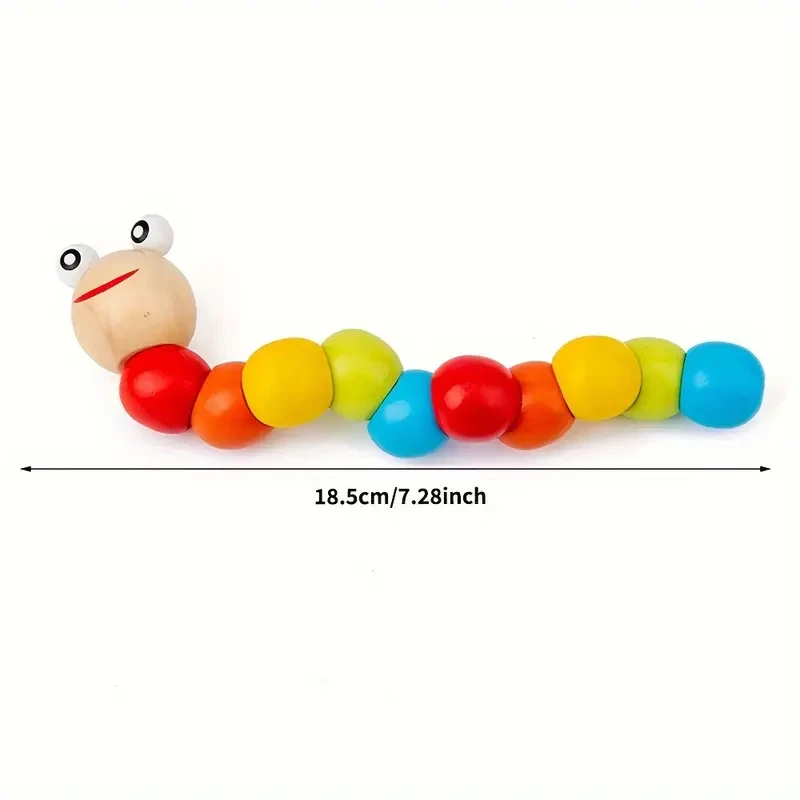 5pcs/set Wooden Toys With Xylophone, Clock Beads, Early Education Toys For Babies