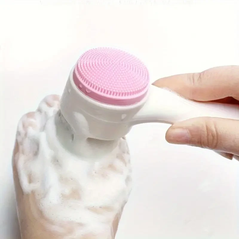 2-in-1 Silicone Facial Cleansing Brush