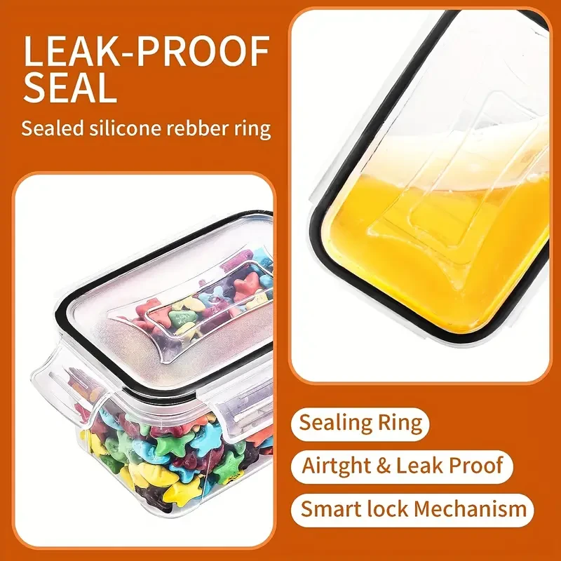 Skroam 36 Pack Airtight Food Storage Containers for Kitchen Pantry Organization