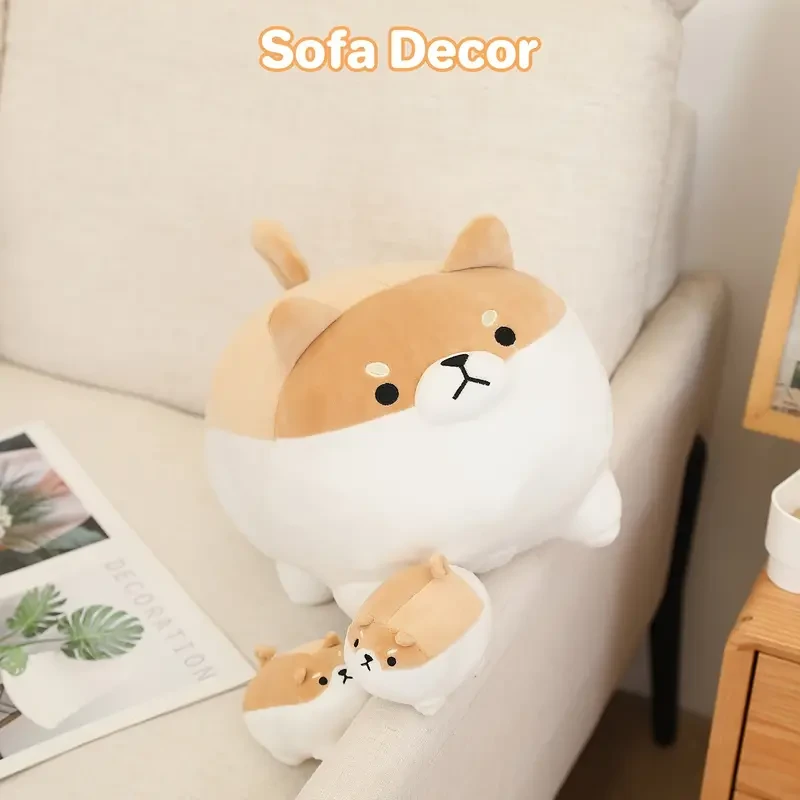 40.64 cm Shiba Inu Plush With 4 Babies In Her Tummy, Shiba Inu Stuffed Animal