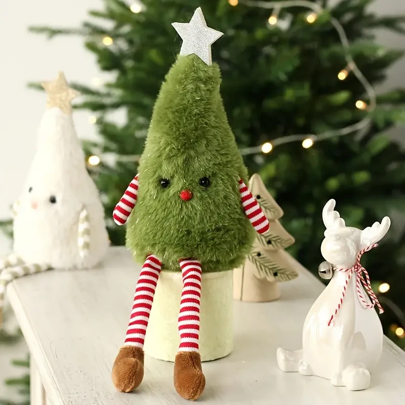Adorable Plush Christmas Tree Doll - Perfect for Home & Party Decorations, Soft Cotton Fabric, Christmas Decor