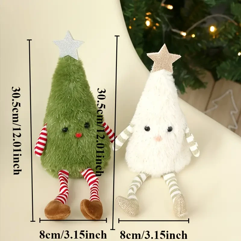 Adorable Plush Christmas Tree Doll - Perfect for Home & Party Decorations, Soft Cotton Fabric, Christmas Decor