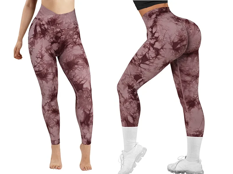 Seamless Tie Dye Leggings Women Yoga Pants Push Up Sport Fitness Running Gym Leggings