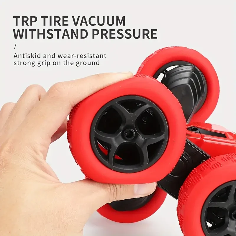 Remote Control Car Stunt RC Car, 2.4Ghz Double-sided 360 Rotation RC Track Headlight, Four-wheel Drive Off-road Drift RC Racing Toy For Boys And Girls Halloween Christmas Gifts