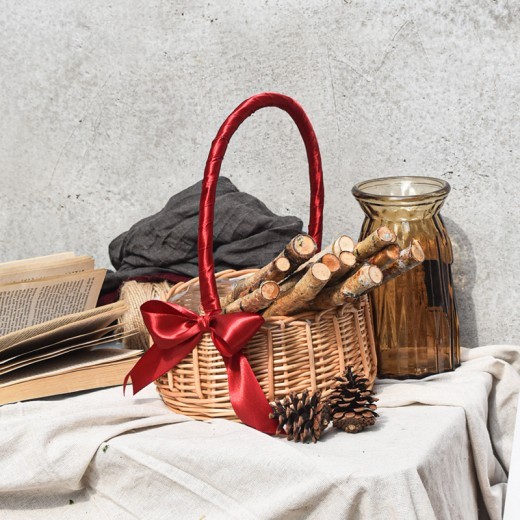 Wickerwork Natural Flower Basket Vase