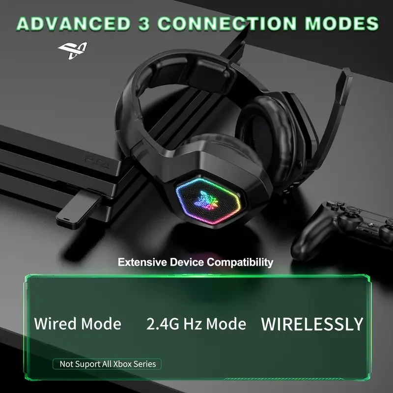 Wireless 5.0 Tri-Mode ONIKUMA Gaming Headset B100