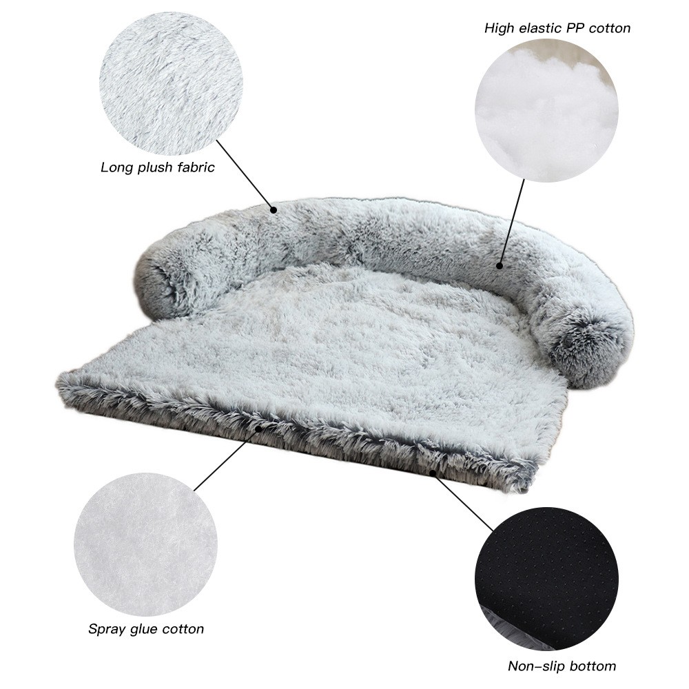Calming Furniture Protector Dog Bed - Backrest